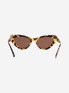 Miu Miu Brown tortoise shell cat-eye sunglasses