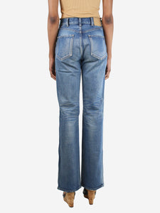 Celine Blue high-rise flare jeans - size UK 8