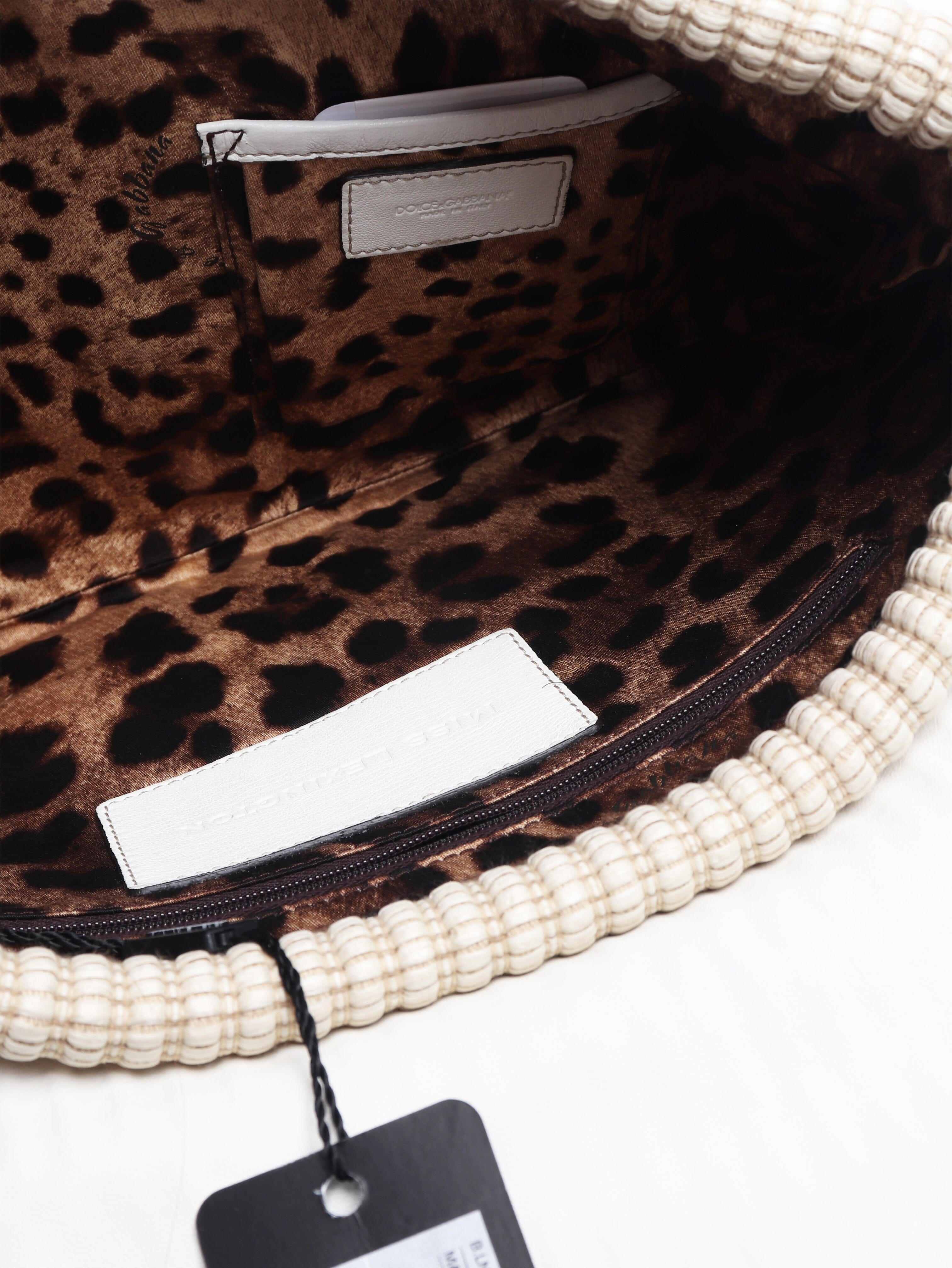 Beige woven clutch bag Clutch bags Dolce & Gabbana 