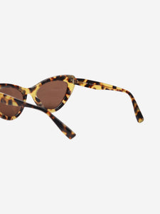Miu Miu Brown tortoise shell cat-eye sunglasses