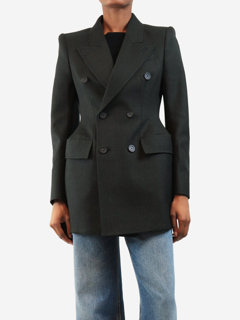 Grey double-breasted blazer - size UK 8 Coats & Jackets Balenciaga 