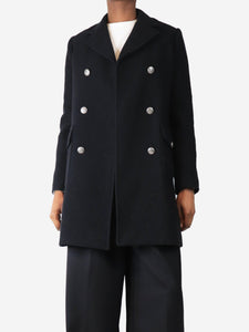 Bonpoint Black double-breasted coat - size XS