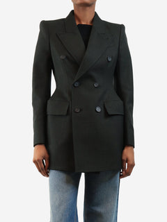 Grey double-breasted blazer - size UK 8 Coats & Jackets Balenciaga 