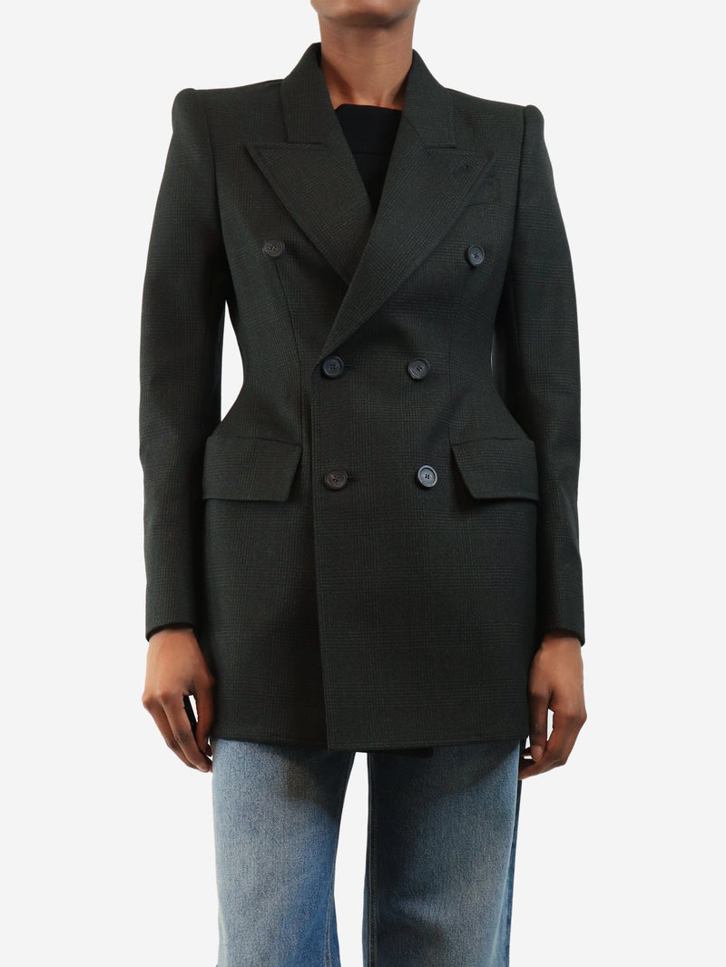 Grey double-breasted blazer - size UK 8 Coats & Jackets Balenciaga 