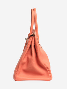 Hermes Crevette 2013 Birkin 35 Crevette in Clemence leather