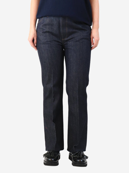Indigo cashmere-blend jeans - size UK 12 product image