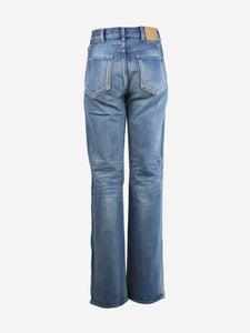 Celine Blue high-rise flare jeans - size UK 8