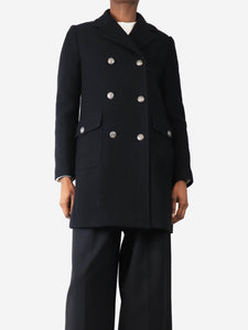 Bonpoint Black double-breasted coat - size XS