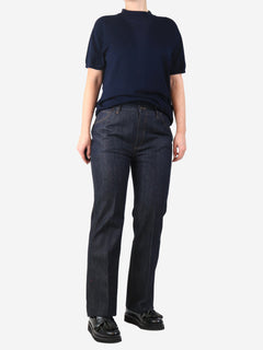 Indigo cashmere-blend jeans - size UK 12 Trousers Loro Piana 