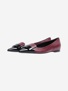 Sergio Rossi Burgundy leather ballet flats - size EU 37