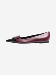 Sergio Rossi Burgundy leather ballet flats - size EU 37