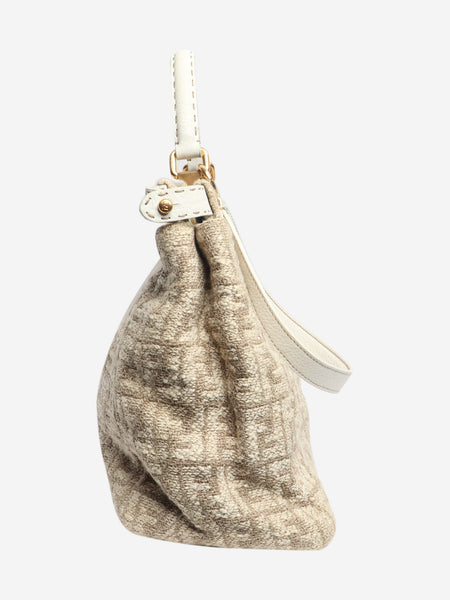 Neutral Peekaboo tweed shoulder bag alternate image