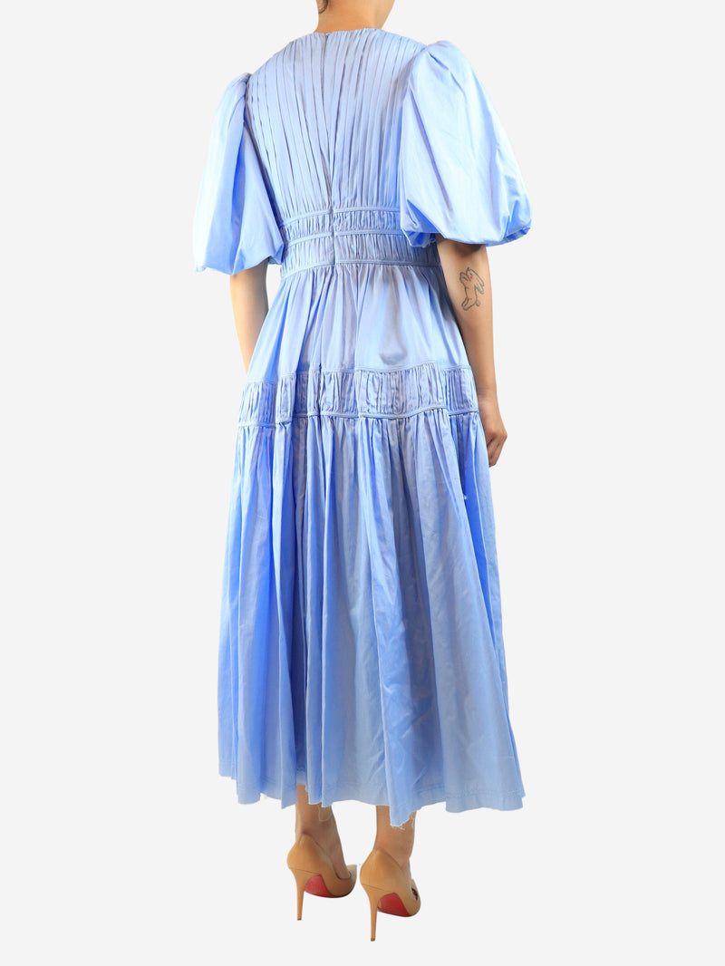 Blue puff-sleeved dress - size UK 14 Dresses Aje 