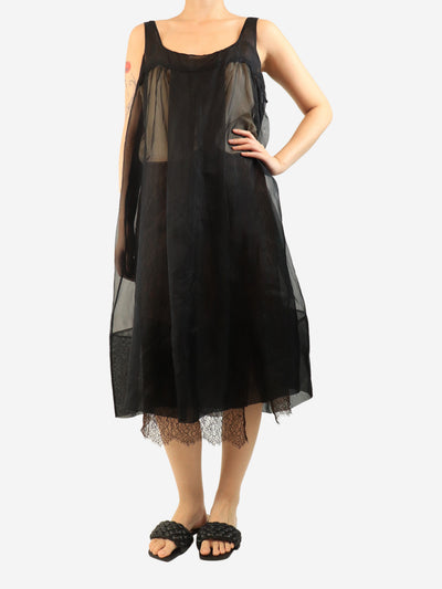 Black sleeveless sheer dress - size L Dresses Dosa 