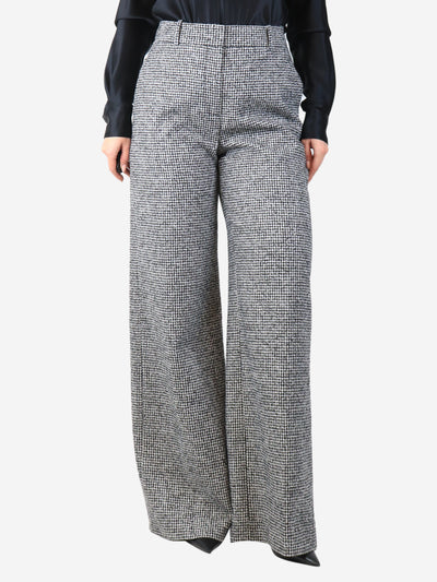 Black and white houndstooth trousers - size UK 10 Trousers Ermanno Scervino 