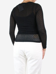 Dolce & Gabbana Black lace sweater - size IT 42