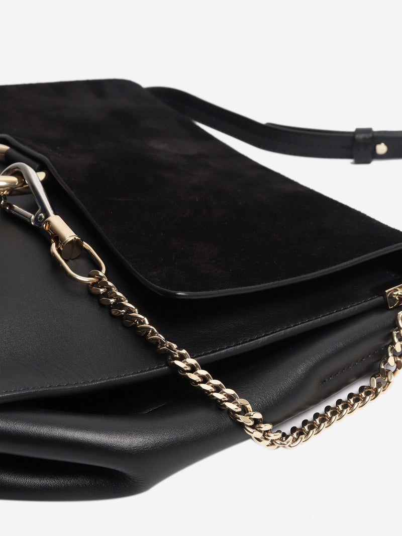 Black Faye suede-leather bag Shoulder bags Chloe 