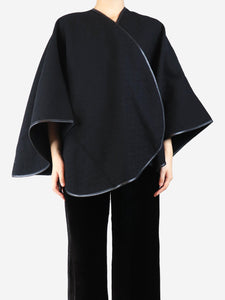 Valentino Black wool cape - One size