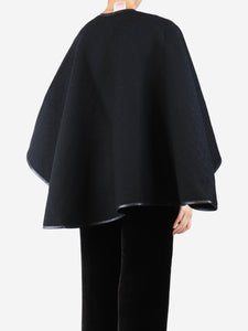 Valentino Black wool cape - One size