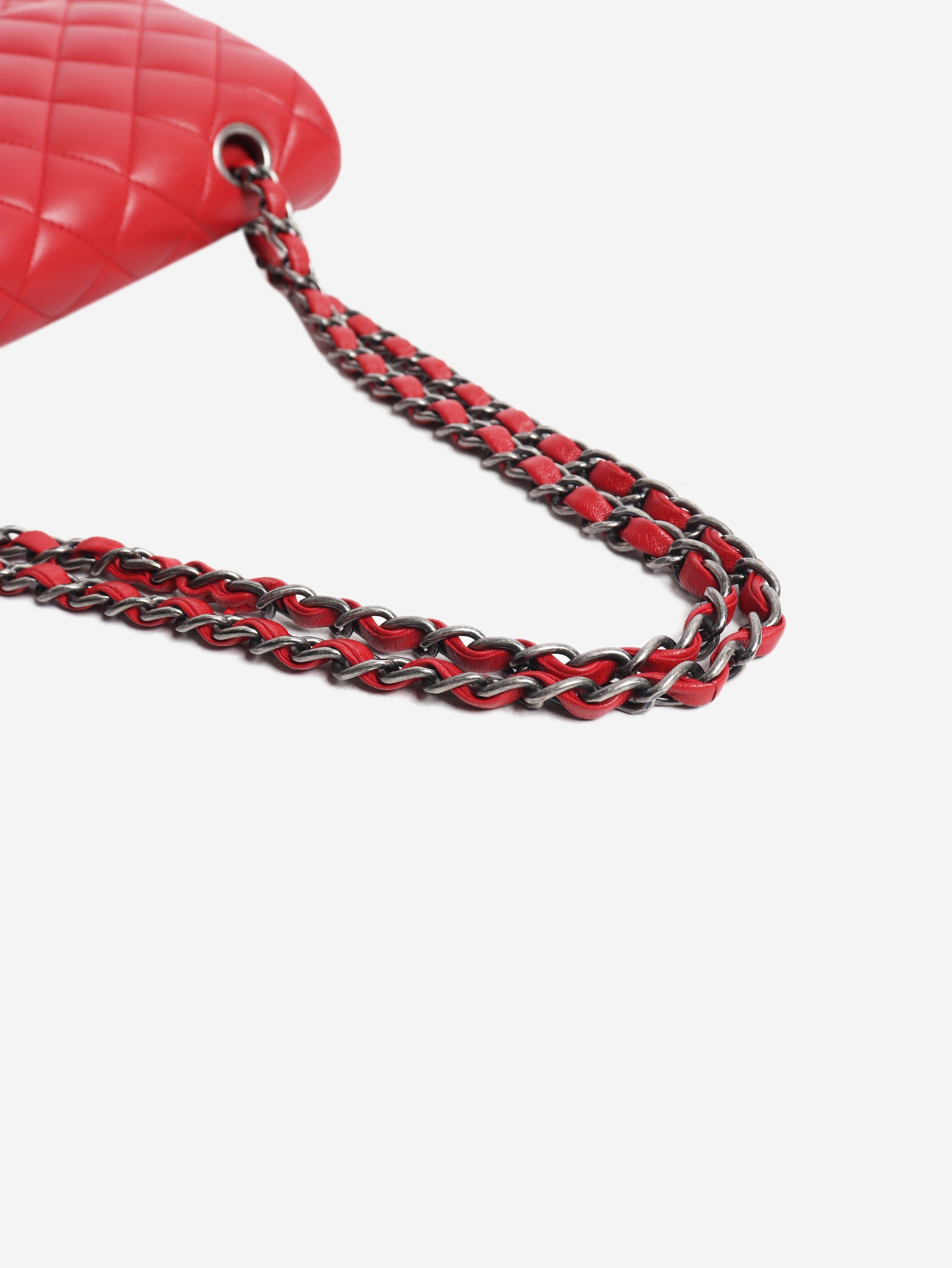 Red 2014 classic double flap bag Shoulder bags Chanel 