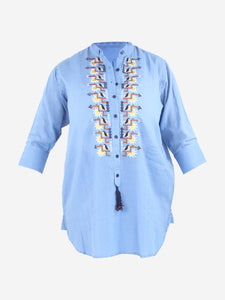 Aboydbazaar Blue embroidered tunic - One size