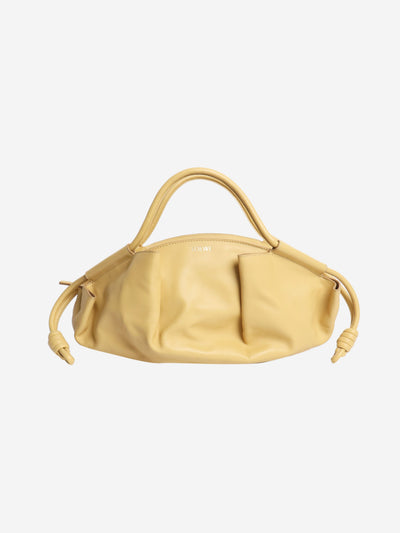 Yellow Paseo leather 2way bag