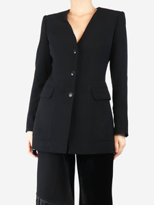 Hermes Black long blazer - size UK 8