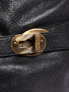 Black grained calfskin Larsen bowling bag Shoulder bags Burberry 
