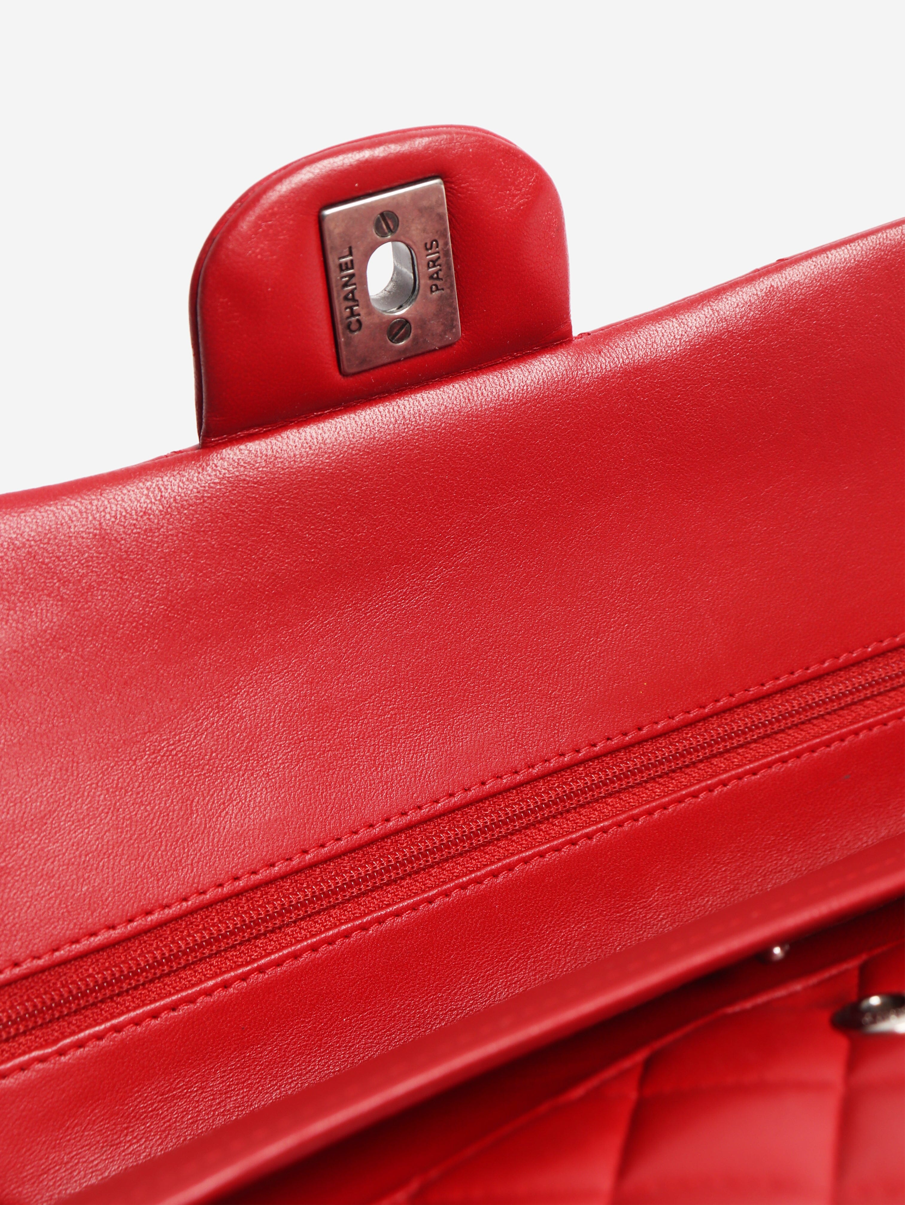 Red 2014 classic double flap bag Shoulder bags Chanel 