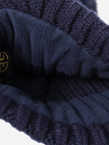 Goldbergh Goldbergh Navy blue Pom-Pom beanie - size