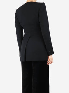 Hermes Black long blazer - size UK 8