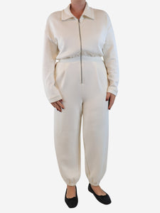 Varley Cream Jessie jumpsuit - size L