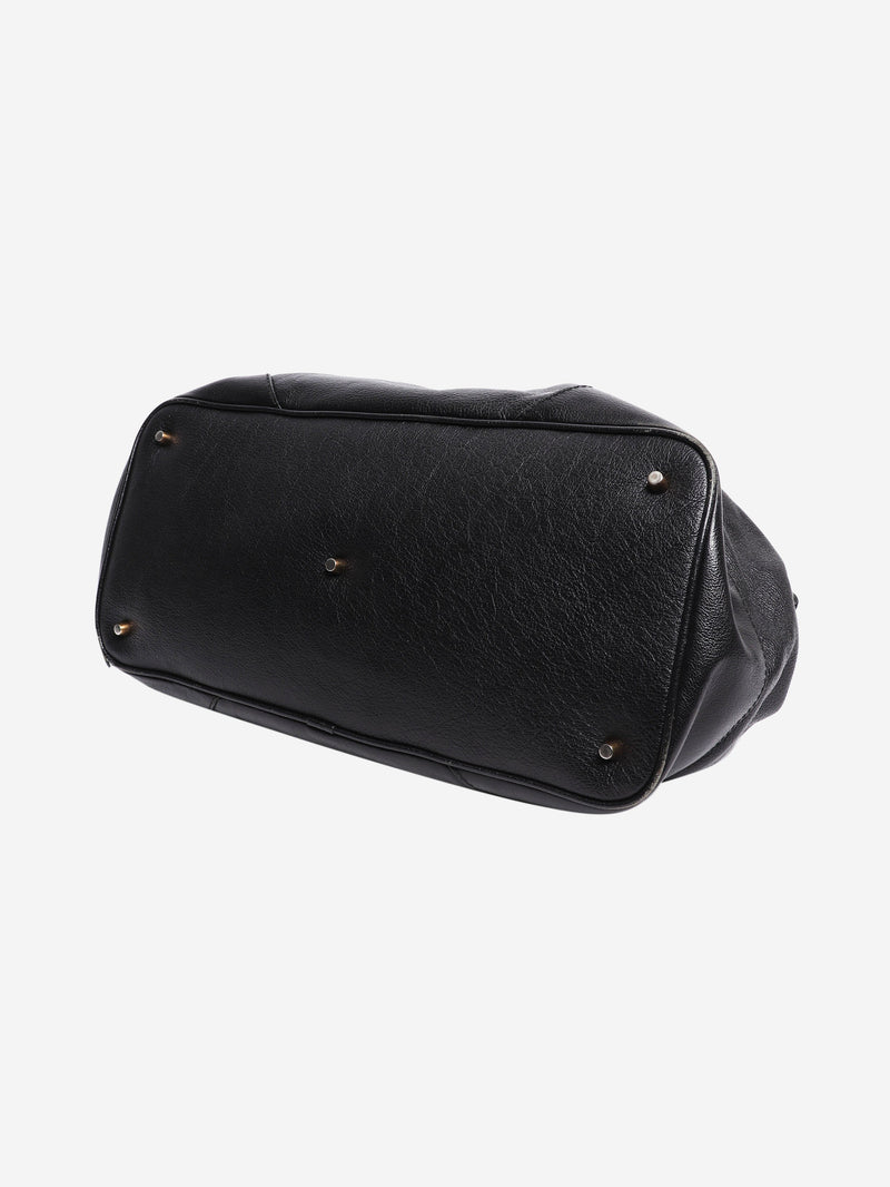 Black grained calfskin Larsen bowling bag Shoulder bags Burberry 