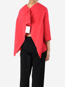 Roland Mouret Pink crepe blouse - size UK 10
