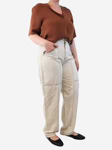 Isabel Marant Cream Fanny jeans - size UK 12