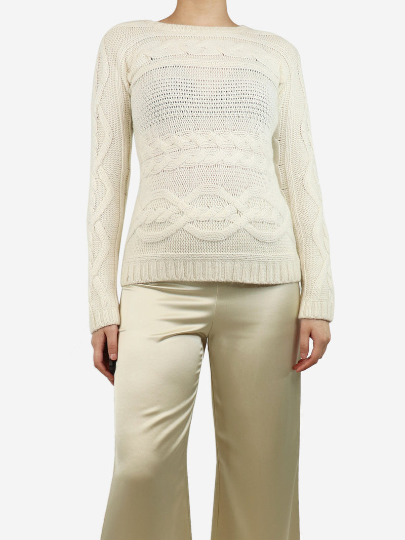 cable knit jumper