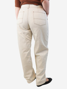 Isabel Marant Cream Fanny jeans - size UK 12