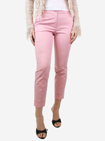 Pink cropped trousers - size UK 8 Trousers Etro 