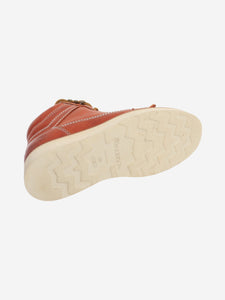JW Anderson Brown lace up ankle boots - size EU 38 (UK 5)