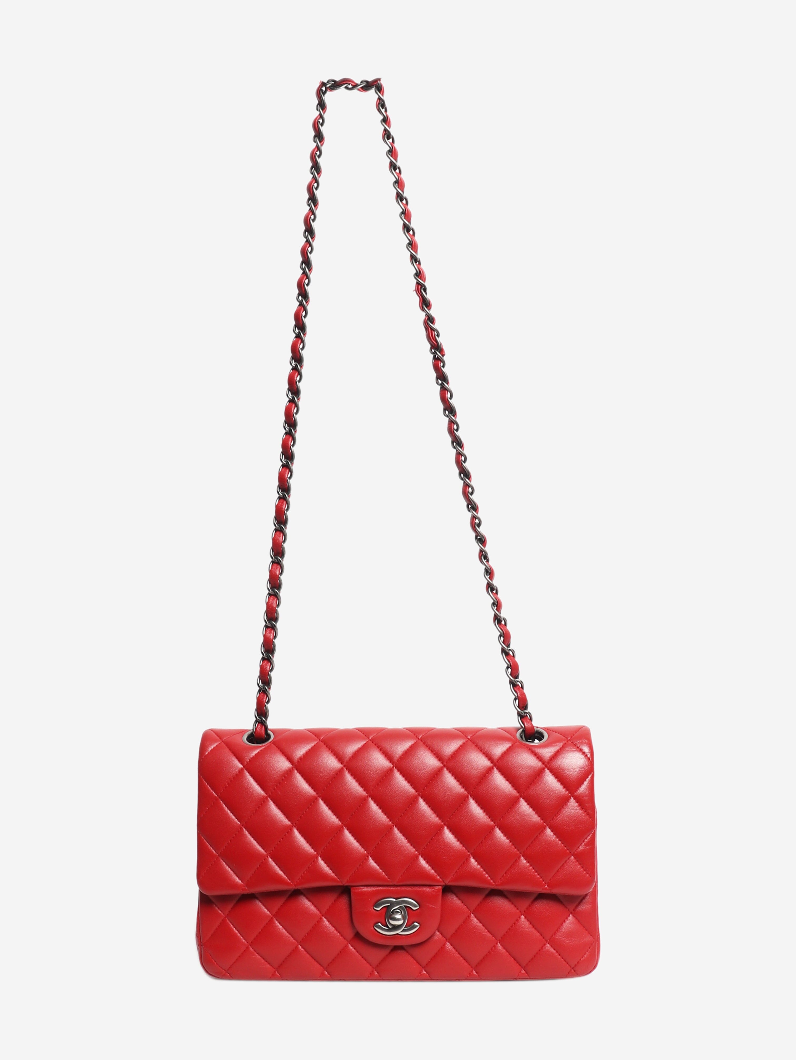 Red 2014 classic double flap bag Shoulder bags Chanel 