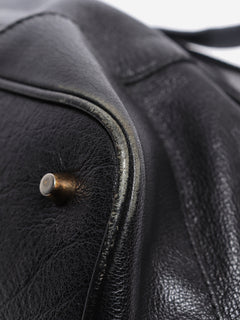Black grained calfskin Larsen bowling bag Shoulder bags Burberry 