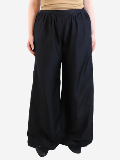 Black silk trousers - size UK 12 Trousers Forte Forte 