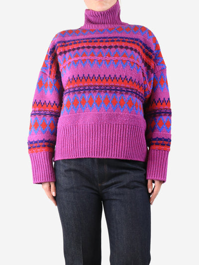 Purple Fairisle wool jumper - size S Knitwear Rag & Bone 