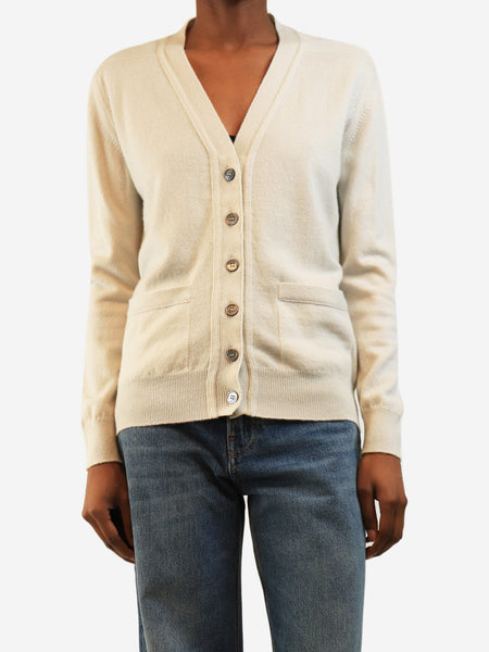 Neutral cashmere cardigan - size XS product image