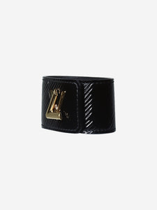 Louis Vuitton Black twist leather bracelet