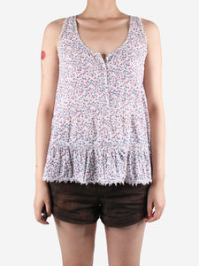 Zadig & Voltaire White sleeveless floral print - size S