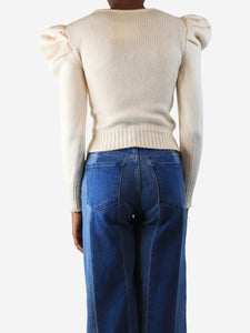 Violante Cream Yayo wool cable knit jumper - size S