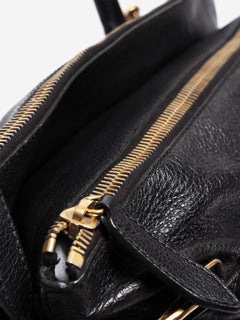 Black grained calfskin Larsen bowling bag Shoulder bags Burberry 