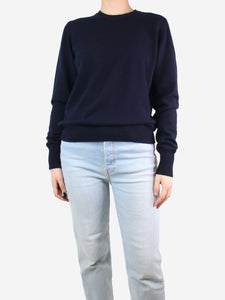 Crimson Blue crewneck cashmere jumper - size L