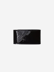 Louis Vuitton Black twist leather bracelet